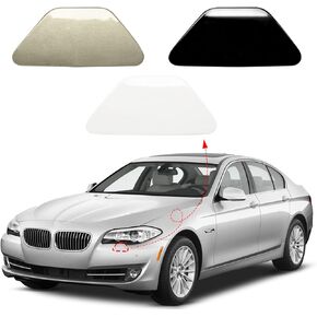 Front Bumper Headlight Washer Nozzle Cover Cap Fit for BMW 5 Series F10 F18 2011 2012 2013 51117246869 51117246870 (Black, Left Driver Side)