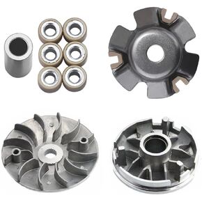 Replacement for GY6 150cc 157QMJ Engine, Drive Wheel Assy Performance 14 Gram Rollers,Chinese Scooter Performance Racing Front Clutch Variator