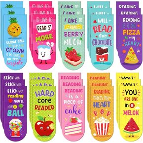 30 قطعة متنوعة من الإشارات المرجعية المغناطيسية المعطرة للخدش والشم، إشارات مرجعية لموضوع طعام الفاكهة، علامات مشجعة على الأقوال، إشارات مرجعية لطيفة للأطفال والطلاب والمراهقين، 10 أنماط (حلوة) in Kuwait