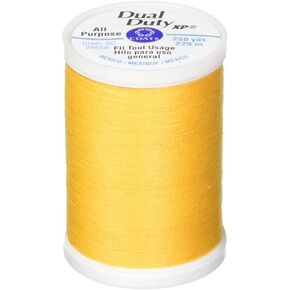 Coats Thread & Zippers Dual Duty XP General Purpose Thread, 250-Yard, Goldenrod