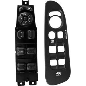 LCWRGS Driver Side Master Power Window Switch & Black Bezel Replacement for 2002-2010 Dodge Ram 1500 2500 3500, 01-2004 Dodge Dakota, 01-2003 Dodge Durango,05-2009 Dodge Sprinter, 56049805AB