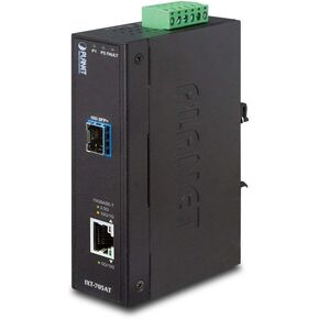 PLANET TECHNOLOGY IXT-705AT Industrial 10G/5G/2.5G/1G/100M Copper to 10GBASE-X SFP+ Media Converter