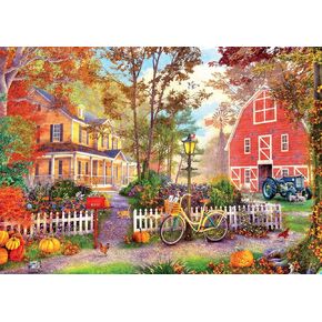 Buffalo Games - Country Life - Autumn Farmhouse - 500 Piece Jigsaw Puzzle