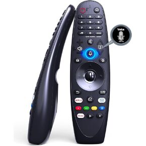 Magic Replacement for LG TV Remote with Voice and Pointer Function，AKB75855501 and MR20GA for LG Smart TV Remote（OLED/NANOCELL/ 4K UHD Models with Netflix and Prime Video Hot Keys,Google/Alexa