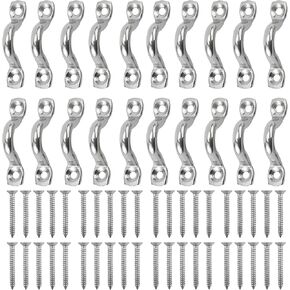 NovelBee 20Pack Bimini Boat Top Pad Eye with Screw,316 Stainless Steel Eye Straps,Deck Loops Tie Down Anchor Point for Kayak Canoe Rigging in Saudi Arabia