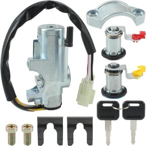 Ignition Switch Cylinder Kit 48700-01G25 Left Right Door Lock Cylinder w/Keys for Nissan D21 for Pathfinder Pickup