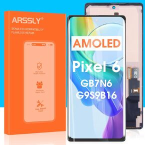 AMOLED Screen Replacement for Google Pixel 6 LCD Display for Google Pixel 6 GB7N6 G9S9B16 6.4" Digitizer Touch Screen Assembly with Repair Parts (not for Google Pixel 6 Pro)