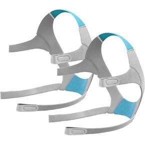 2 Packs Headgear for AirFit F20 / AirTouch F20, Soft Comfortable CPAP Mask Headgear Replacement Strap, Adjustable Home Ventilator Mask Headgear for F20, L Size