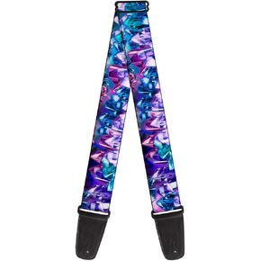 Buckle-Down Guitar Strap Crystals2 Blues Purples 2 Inches Wide (GS-W35565)