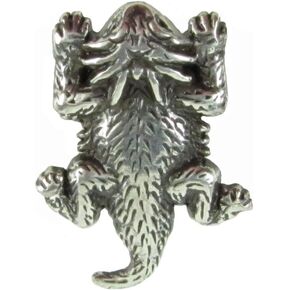 Treasure Gurus Texas Horn Toad Lizard Screw Back Concho Leathercraft Saddle Accessory