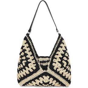 Straw Hobo Bags for Women Vintage Straw Tote Bag Summer Beach Shoulder Bag Designer Beach Bag Summer Handbag