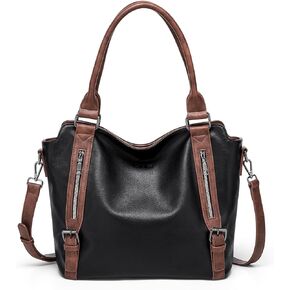Cnoles Tote Bag for Women Vegan Leather Shoulder Bag Fashion Large Purse and Handbags Ladies Hobo Bags