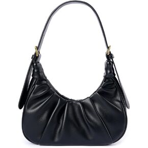 Women's Shoulder bag Small Leather crossbody Purse Vintage Chic cloud Hobo handbag