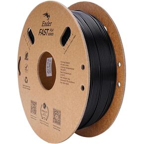 خيوط طابعة Creality ثلاثية الأبعاد لـ Ender3 V3 KE/SE، حزمة Ender Fast PLA 1.75 مم 2 كجم، سرعة عالية 300 مم/ثانية، دقة الأبعاد +/- 0.02 مم لمعظم طابعات FDM ثلاثية الأبعاد (أسود وأبيض)