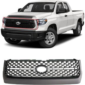 YOUNGERCAR Front Grille for Toyota Tundra 2014-2021 Matte Black Unpainted Front Hood Grill Replacement Assembly Set in Kuwait