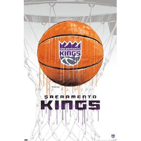Trends International NBA Sacramento Kings - Drip Basketball 21 Wall Poster, 22.375" x 34", Premium Unframed Version