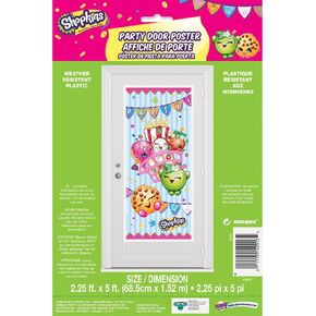 Shopkins Plastic Door Poster - 60" x 27", 1 Pc