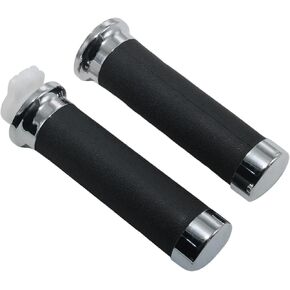 Motorcycle Grip Handlebar for Yamaha V-Star XVS650 XVS650A XVS650AT XVS1100 XVS11A XVS11AA XVS1100AT XVS11ATA Midnight Custom Silverado XVS 650 650A 11A 11AA 1100AT 4NK-26241-00-00 25mm Grip