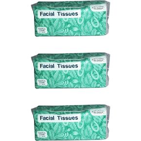 FH Group 3PACK Soft Absorbent Facial Tissues for Home and Travel, 3 Pack