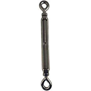 US Stainless Stainless Steel (316) M12 (1/2") 12mm Turnbuckle Eye and Eye with Locknuts Marine Grade M12 Metric Thread