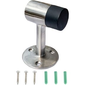 Heavy Duty Floor Stop,Floor Type Door Stop,3 Inch High Door Stopper with Rubber Head (1 pcs)
