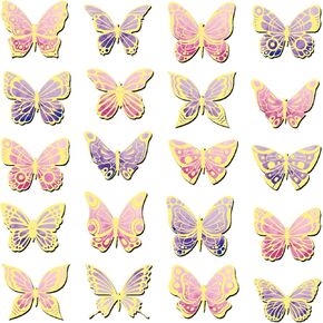 TaoBary 40 Pieces Butterfly Magnetic Bookmarks Cute Magnet Page Markers Bulk Foldable Page Clips for School Students Teachers, Book Lovers, Classroom Gifts, Women Office Reading(Novel)