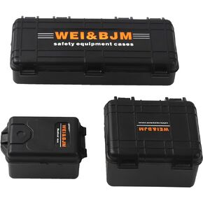 1/10 RC Simulation Plastic Luggage Case Decoration Storage Compatible with Traxxas TRX-4 Tamiya CC01 Axial SCX10 D90 Redcat HSP 90046 D110 1/10 RC Crawler Truck (Black)