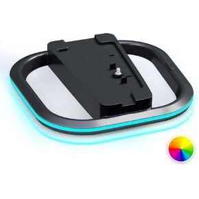 Vertical Stand for PS5/PS5 Slim Consoles, Playstation 5 Vertical Stand with 7 RGB Lights for PS5 Digital/PS5 Disc, PS5 Slim Digital/PS5 Slim Disc Console with Screw,White