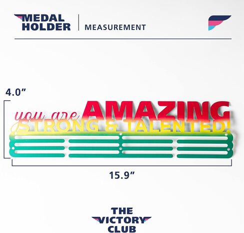 Medal Hanger Display - 3 Row Medal Holder, Can Displays Over 45 Medals - Easy to Install in Saudi Arabia