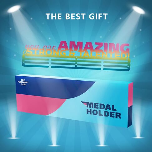 Medal Hanger Display - 3 Row Medal Holder, Can Displays Over 45 Medals - Easy to Install in Saudi Arabia