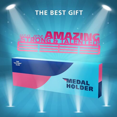 Medal Hanger Display - 3 Row Medal Holder, Can Displays Over 45 Medals - Easy to Install in Saudi Arabia
