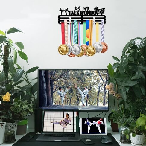 SUPERDANT Powerlifting Medal Hanger Display Weightlifting Sports Medals Display Rack for 40+ Medals in Saudi Arabia
