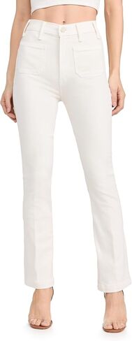 MOTHER Women's The Hustler Patch Pocket Flood Jeans in Saudi Arabia