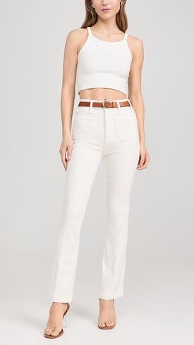 MOTHER Women's The Hustler Patch Pocket Flood Jeans in Saudi Arabia