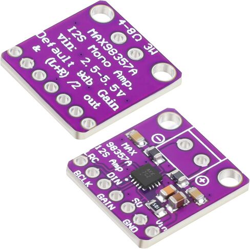 5Pcs MAX98357 Audio Power Amplifier Module I2S DAC Class D Audio Board with Du Pont Wire for Raspberry Pi Arduino ESP32 in Saudi Arabia