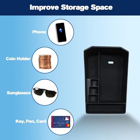 صينية تنظيم وحدة التحكم المركزية R RUIYA لعام 2022+ BMW iX I20 صندوق مسند الذراع منظم صندوق قفازات تخزين ثانوي لأحدث الملحقات الداخلية لسيارات الدفع الرباعي الكهربائية BMW iX مع حامل للعملات المعدنية in Kuwait