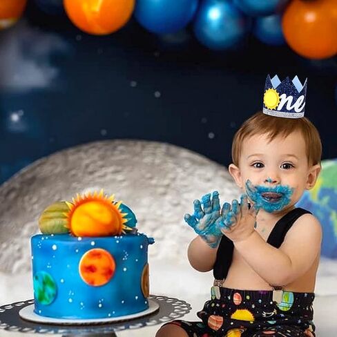 الرحلة الأولى حول عيد ميلاد الشمس - رحلة حول قبعة حفلة الشمس، الرحلة الأولى حول عيد ميلاد الشمس، تاج عيد الميلاد الأول للفضاء، قبعة الصبي الأول/عيد ميلاد واحد، تحطيم الكيك in Kuwait