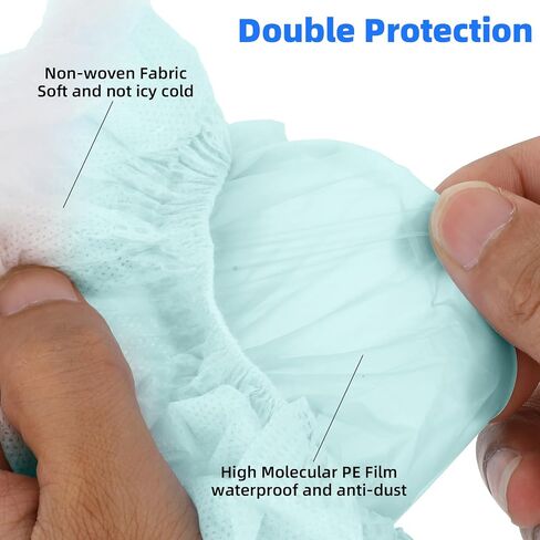 8 Pack Toilet Seat Covers for Travel Disposable Non-Woven Toilet Seat Cushion Portable Double-Layer Toilet Seat Mat for Kids Potty Training and Public Toilet (Individual Package) in Saudi Arabia
