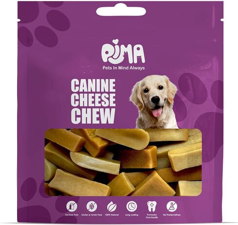 PIMA - Canine Cheese Chews, Natural Yak Chews for Dogs 55 lbs or Smaller, Lactose-Free Yak Cheese Chews, Himalayan Yak Cheese Dog Chew with Protein and Vitamin E, D and A, Large, 48-oz Bag in Saudi Arabia