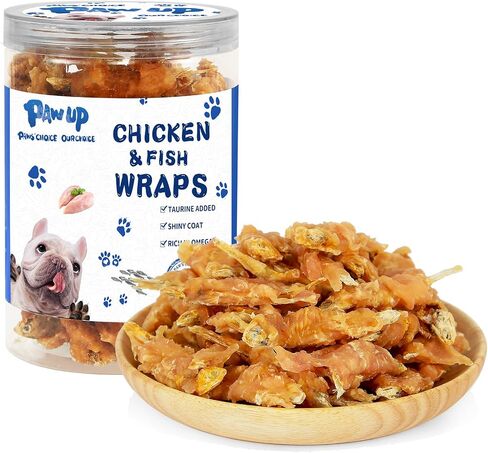 Whole Fish Treats for Dogs Cats, Air Dried -100% Wild-Caught Fish Treat, Only Two Ingredient, High in Protein and Omega-3, 8oz in Saudi Arabia