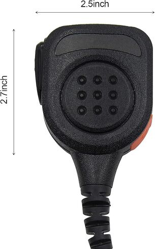 Waterproof Radio Speaker Mic Walkie Talkie Shoulder Handheld Microphone with PTT for XTS1000 XTS1500 XTS2000 XTS2500 XTS3000 XTS3500 XTS5000 HT1000 Black (XTS-01) in Saudi Arabia