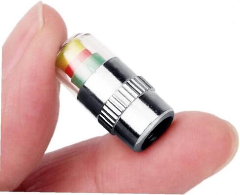 WNCGC 8Pcs 2.4Bar 35PSI Car Tire Pressure Monitor Valve Stem Caps Sensor Indicator 3 Color Eye Alert, GL-0851 in Kuwait