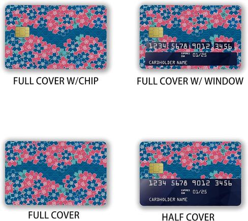 Cherry Card Stickers Skin No Bubble Slim Waterproof Anti-Wrinkling Removable Vinyl Debit Cover Credit Card Decals in Saudi Arabia