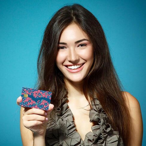 Cherry Card Stickers Skin No Bubble Slim Waterproof Anti-Wrinkling Removable Vinyl Debit Cover Credit Card Decals in Saudi Arabia