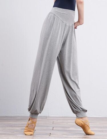 Daydance Modal Grey Harem Pants for Women Ballet, Loose Sweatpants for Yoga, Dance, Exercise, Jogging in Saudi Arabia