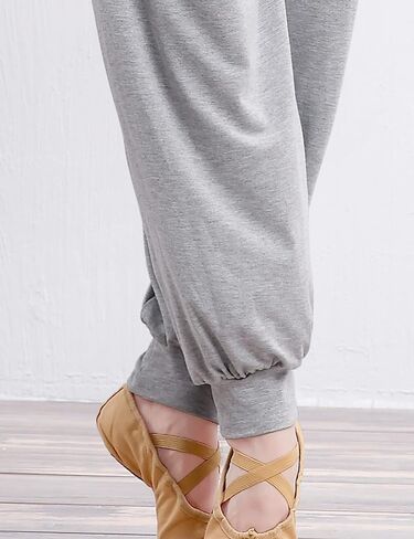 Daydance Modal Grey Harem Pants for Women Ballet, Loose Sweatpants for Yoga, Dance, Exercise, Jogging in Saudi Arabia