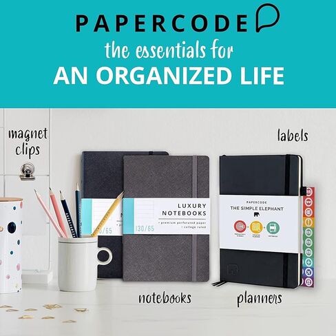 Simple Elephant Undated Planner for 2024 - Monthly, Weekly, Daily Planner - Leather Agenda Planner W/No Bleed Pages & Pen Holder - College, Work & Business Calendar Book in Saudi Arabia