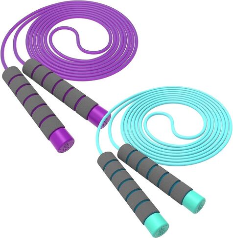 Jump Rope For Kids,Jump Rope Kids,Adjustable Soft Skipping Rope,Toddler Jump Rope With Skin-Friendly Foam Handles For Kids, Boys,Girls,Women, Men,Exercise Activity,Outdoor Fitness in Saudi Arabia