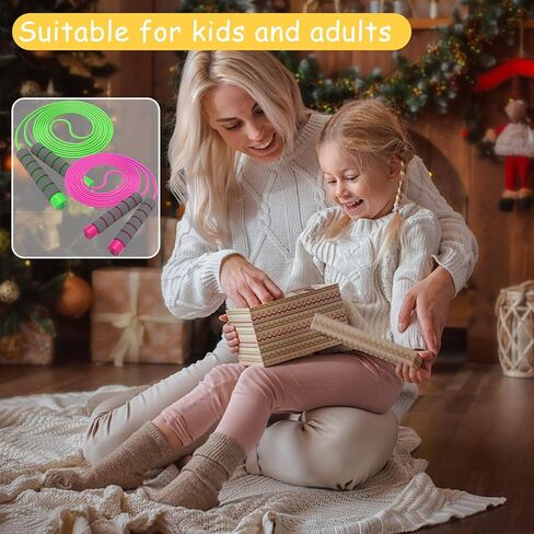Jump Rope For Kids,Jump Rope Kids,Adjustable Soft Skipping Rope,Toddler Jump Rope With Skin-Friendly Foam Handles For Kids, Boys,Girls,Women, Men,Exercise Activity,Outdoor Fitness in Saudi Arabia