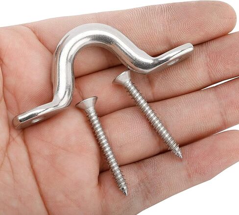 NovelBee 20Pack Bimini Boat Top Pad Eye with Screw,316 Stainless Steel Eye Straps,Deck Loops Tie Down Anchor Point for Kayak Canoe Rigging in Saudi Arabia